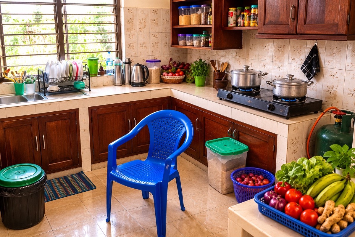 Kitchen after deep clean